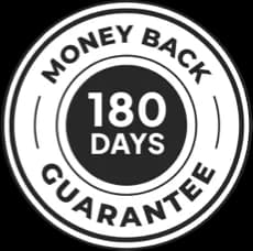180-day money-back guarantee
